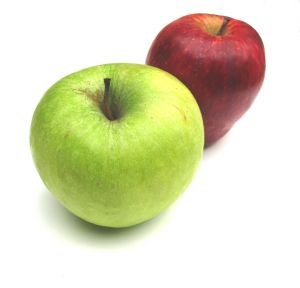 apples-two-red-green