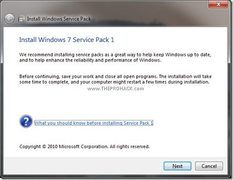 Windows 7 SP1 Beta leaked