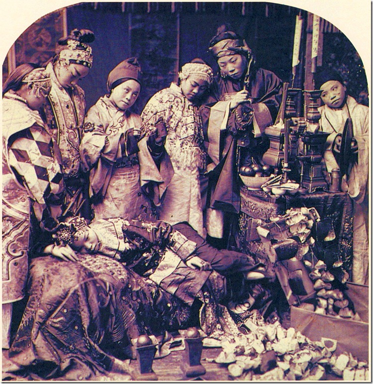 Ceremony of Driving Away the 72 Malignant Spirits, Canton, China, circa 1886, Photographer unknown
