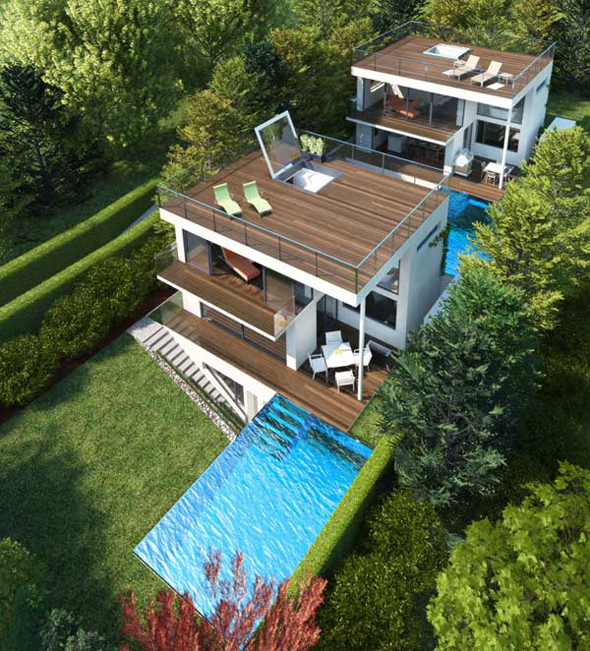 contemporary custom home architectural design plans