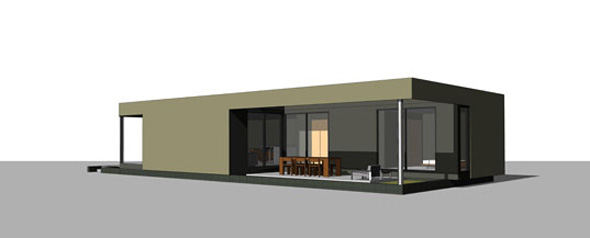 modern simple green house concept design