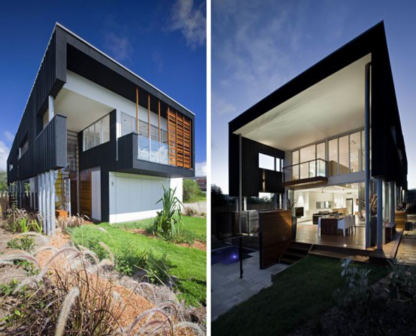 minimalist exterior cube house architectural design