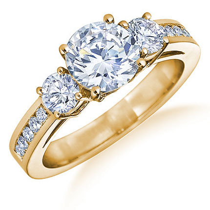 yellow gold engagement rings for women