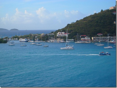 View of Tortola from the ship