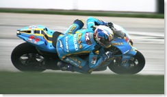 Rizla Suzuki rider Ben Spies at Indianapolis MotoGP Grand Prix