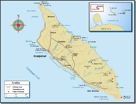 Aruba - Map