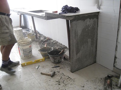 Hy Me Concrete Table Top For Kitchen Ni Baru Naik Sebelah Kaki