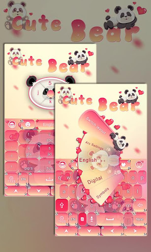 Cute Bear GO Keyboard Theme