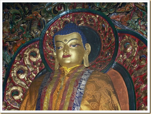 Tíbet, imagen del Buda Sakyamuni.