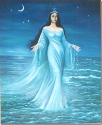 Iemanja, senhora das águas em mãe dos deuses e dos seres humanos.