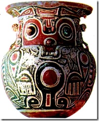 cerâmica Marajoara , encontrada em Rio Anjás, Ilha de Marajó