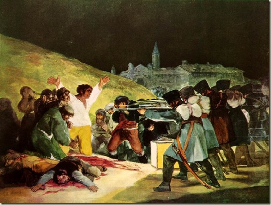 O 3 de maio de 1808,  Francisco Goya, 1814