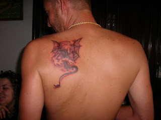 Dragon fly back tattoo, photos and image