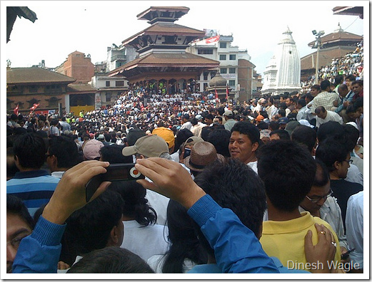 Peace rally in Kathmandu Basantapur 