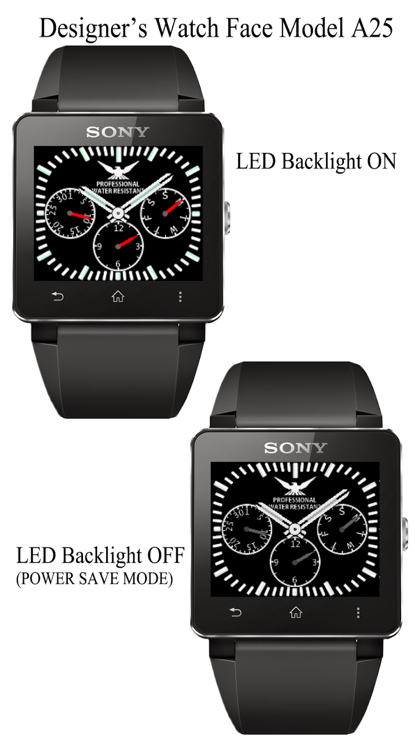 A25 WatchFace for SmartWatch2 Screen 1
