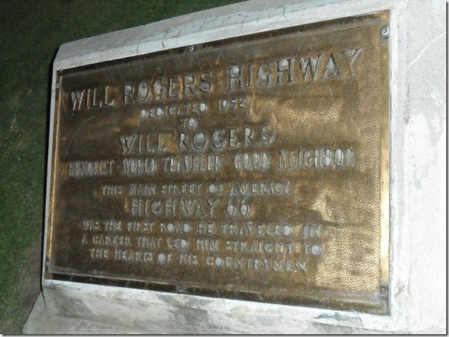 Will Rogers plaque to mark end of Rte.66