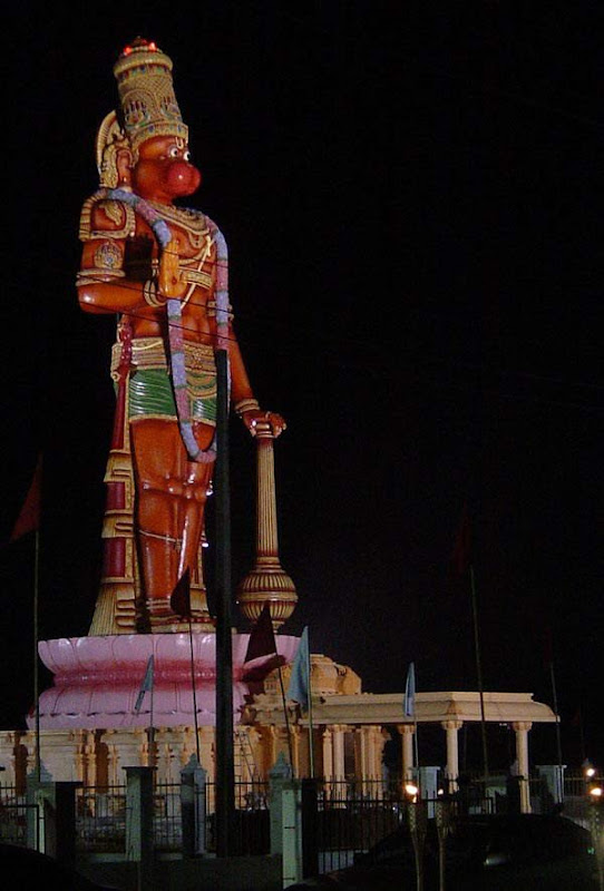 Sri AnjaNeya Temple in West Indies - 85 feet Hanuman Ji Statue. Lord's abhisheka is performed using a Helicopter!!!