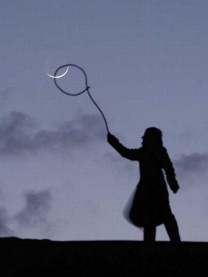 Playing with the moon