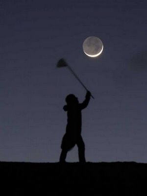 Playing with the moon