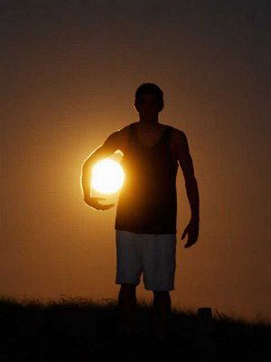 Playing with the moon