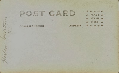 Harlan Gilbertson RP Postcard back