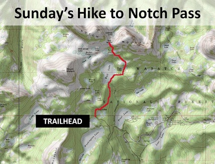 Notch Pass Hike Route