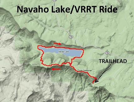 Navajo Lake Ride Map