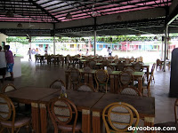 Camp Holiday has a wide dining area