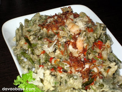 Yam Pak Boong (crispy kangkong salad with shrimps and crunchy shallots drizzled with sweet lime dressing )