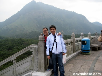 We have reached the peak of Ngong Ping, near the Giant Buddha's feet!