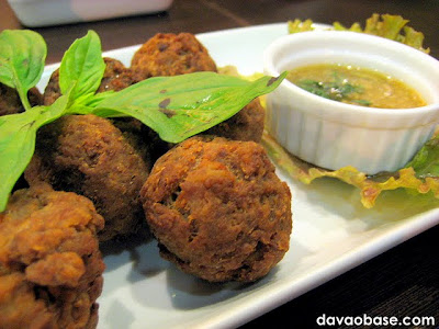 Crispy Meatballs with Curry Filling at Bangkok Wok