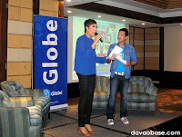Vice Ganda and Rovic Cuasito at the Globe SuperLahat20 Press Launch