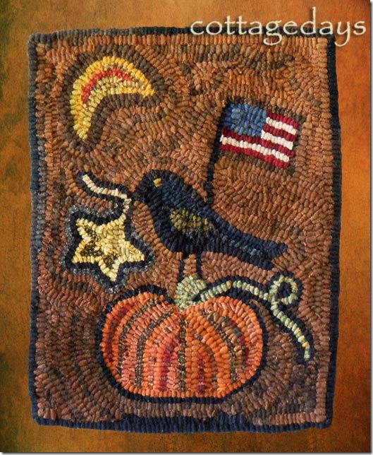 crow-&-pumpkin-hooked-rug