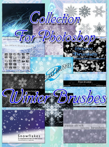 photoshop ice texture. Winter Brushes for Photoshop
