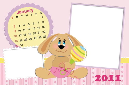 Babies Calendar 2011 with frames