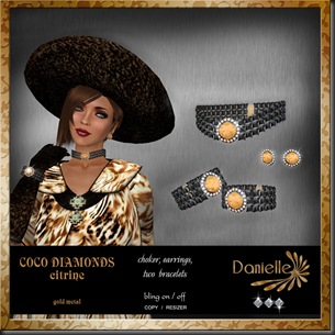 DANIELLE Coco Diamonds citrine