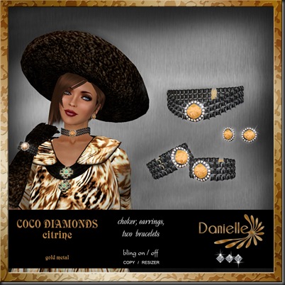 DANIELLE Coco Diamonds citrine'