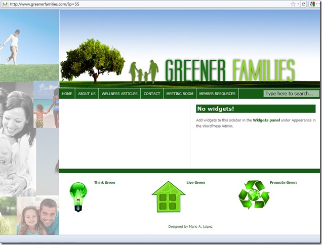 Greener Families Page for Chocolate Article Taken Down Cropped 20 May 2011