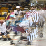 Roller Derby -  Motion Blur by Venetia Featherstone-Witty -  