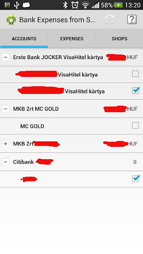Bank Expenses from SMS DEV