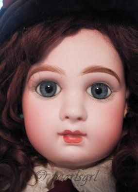 Antique bisque doll Tete Jumeau closed mouth