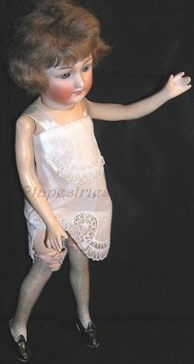 Antique bisque Simon & Halbig S & H mold #1159 flapper doll 1920s