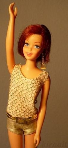 Mattel Barbie doll Casey Francie oxidized hair 1960s