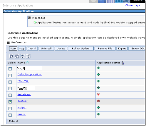 WAS - WebSphere Application Server : How To Stop and Uninstall EAR ...