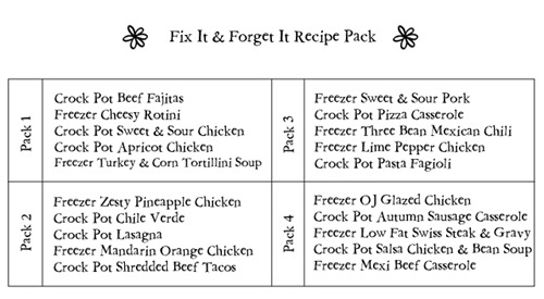 Fix It & Forget It Recipe Pack2
