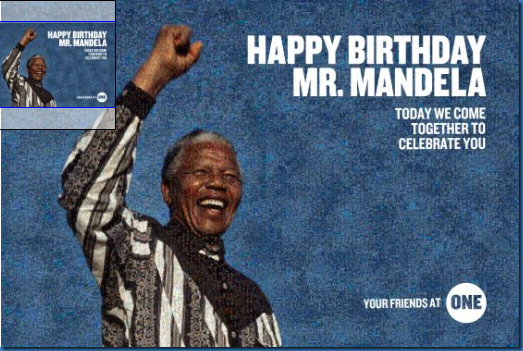 Happy Birthday Mr. Mandela