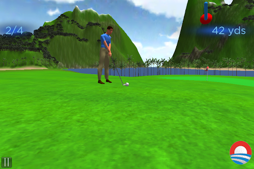Android application Obama Golf Around The World screenshort