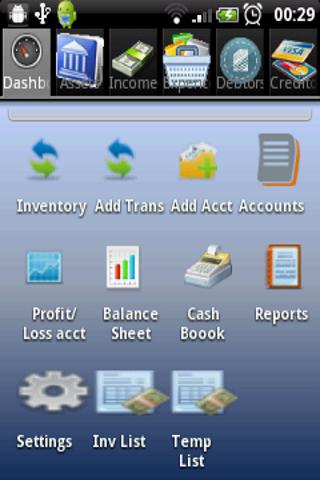 AZZURRA Financial Accounting Screen 1