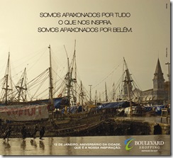 Anúncio Boulevard aniversário de Belém