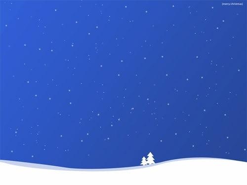 Blue Winter Christmas Desktop Background